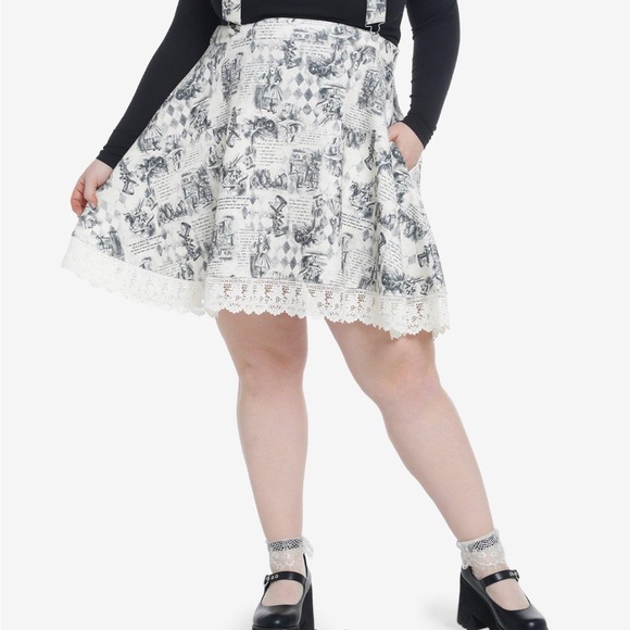 Thorn & Fable Through The Looking Glass Art Suspender Skirt - Picture 12 of 12